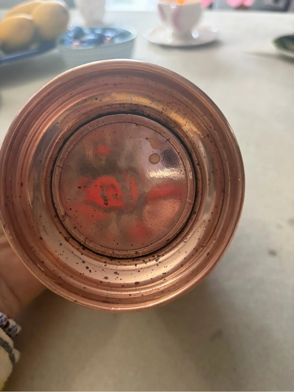 Hand-Hammered Copper Mini Bucket - Picture 7 of 7